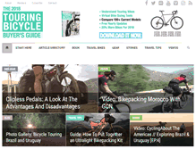 Tablet Screenshot of cyclingabout.com